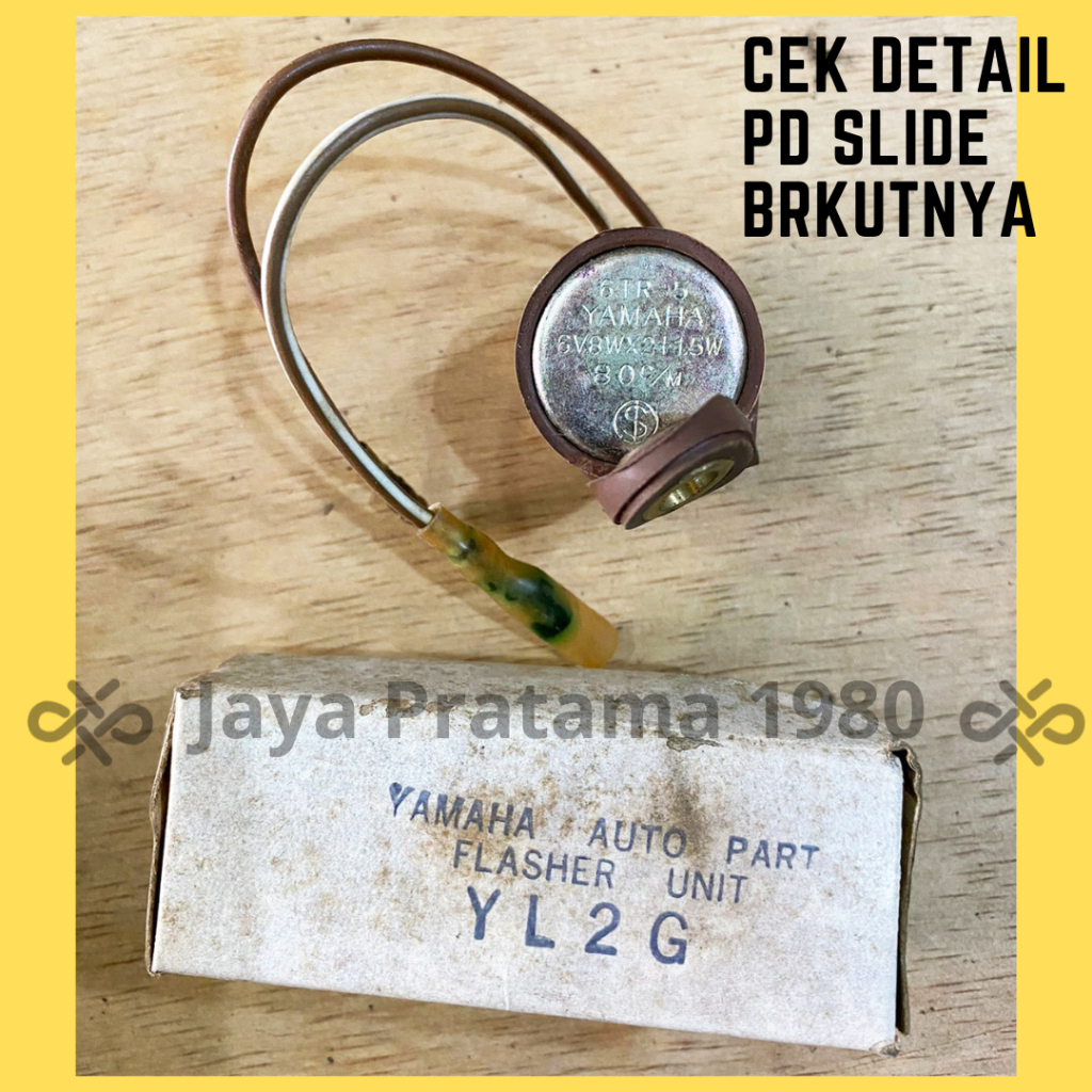 FLASHER RETTING SEIN SEN RELAY 6V 6VOLT YAMAHA YL2G L2G L2S L2SUPER L2SN YB100 V75 V80 ASLI ORIGINAL