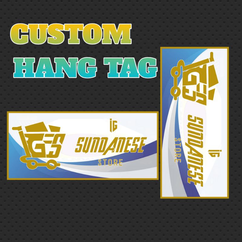 

Custom cetak label hang tag baju/hangtag kaos/ hangtag souvenir dll