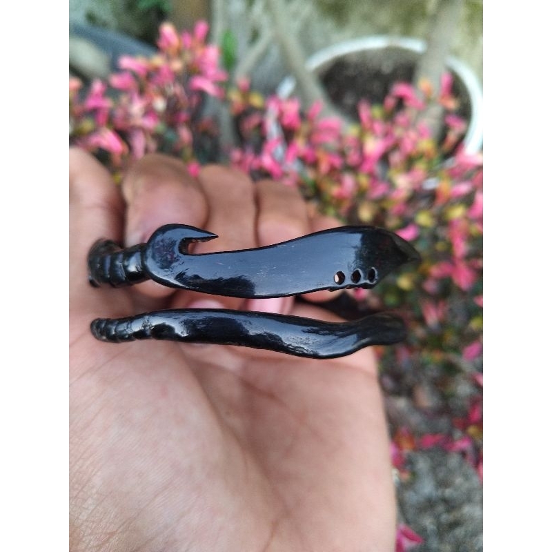 Gelang akar bahar hitam asli original seting kujang