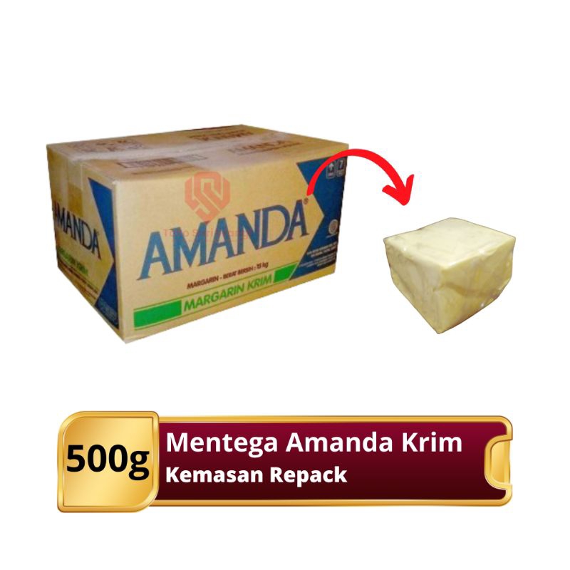 

Margarine AMANDA Krim repack 500gr