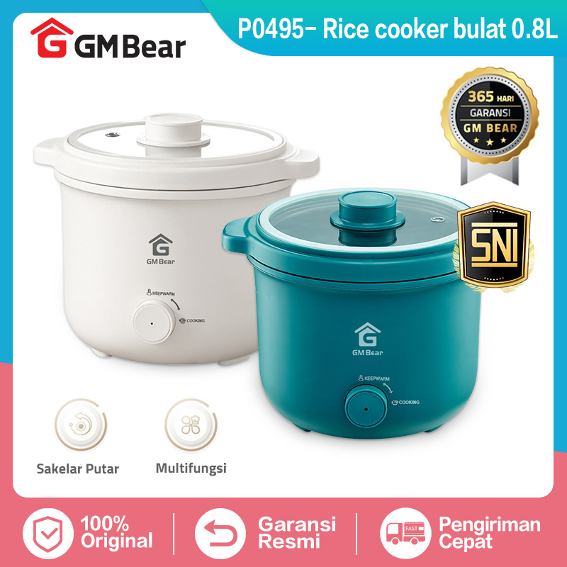 GM BEAR SMART RICE COOKER MINI 0.8L - PENANAK NASI MINI MEJICOM MINI 0.8 LITER