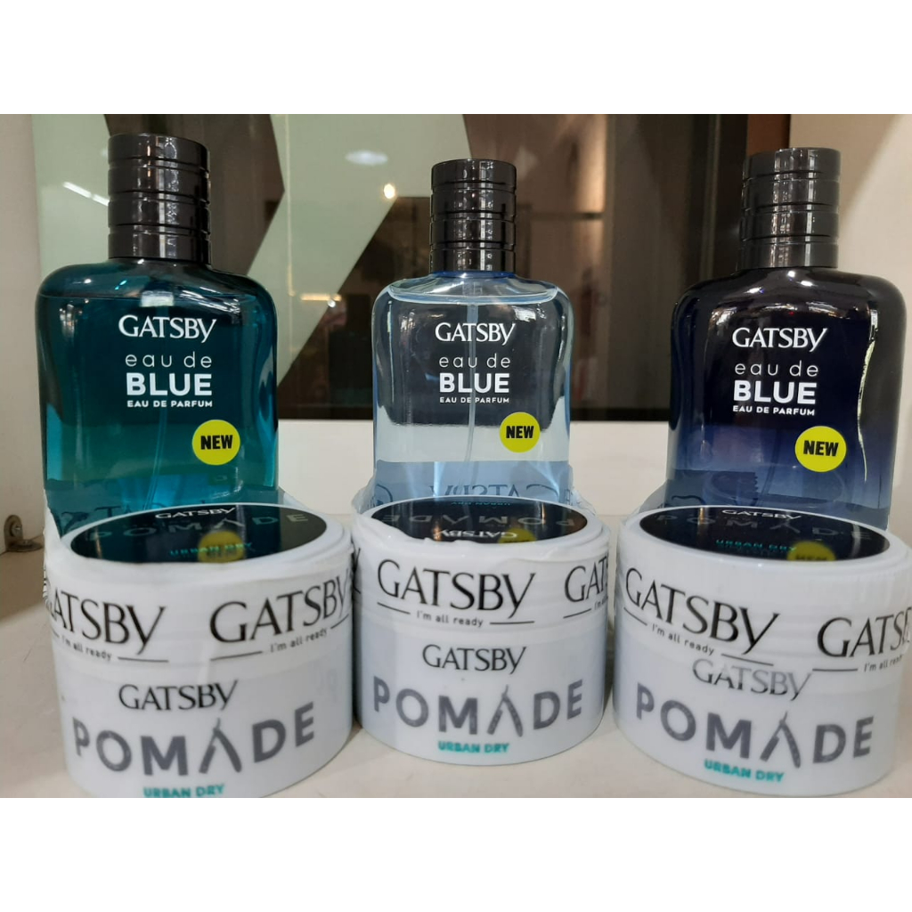 Gatsby Blue Eau De Parfum 100ml GRATIS GATSBY Styling  Pomade Urban Dry 75Gram