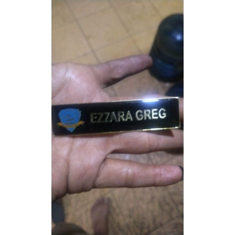 

#Name Tag Kuningan Resin Custom Magnet