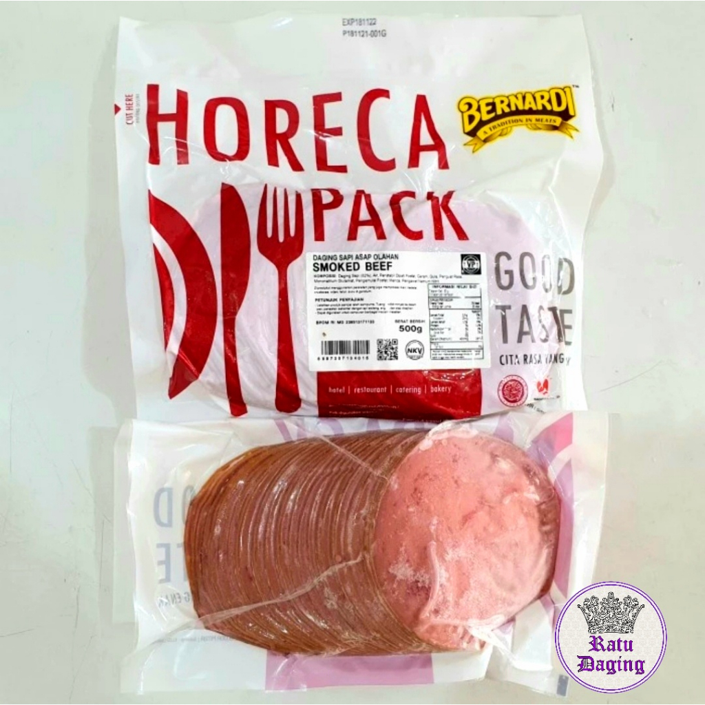 

Smoked Beef Bernardi Bulat Horeca Pack 500gr / Bernardi Smoked Beef Horeca 500gr