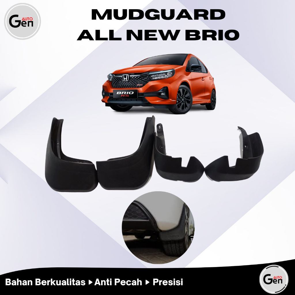 Mud Guard Brio Satya & Brio RS 2018 2019 2020 Mudguard Karpet Lumpur Brio