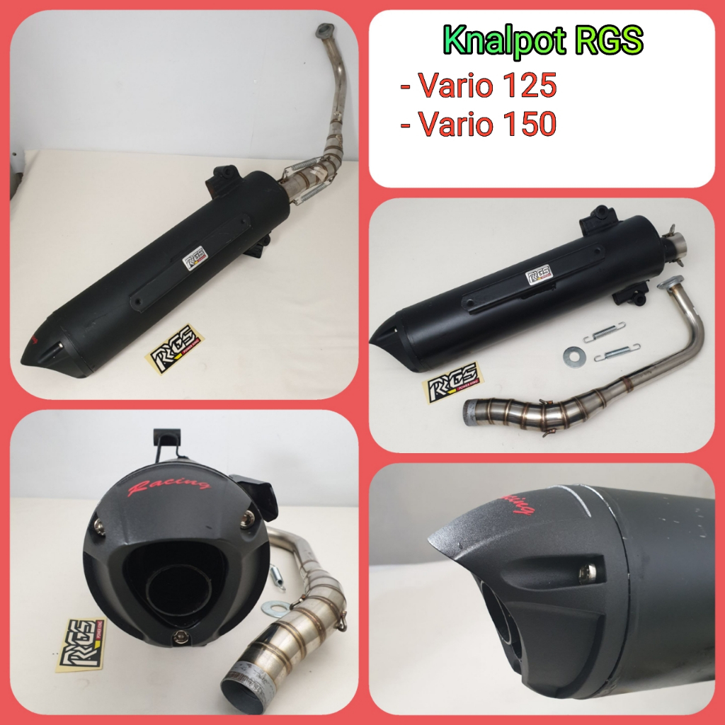 Knalpot VARIO 125 Techno RRGS Standar Racing Ori Thailand PNP