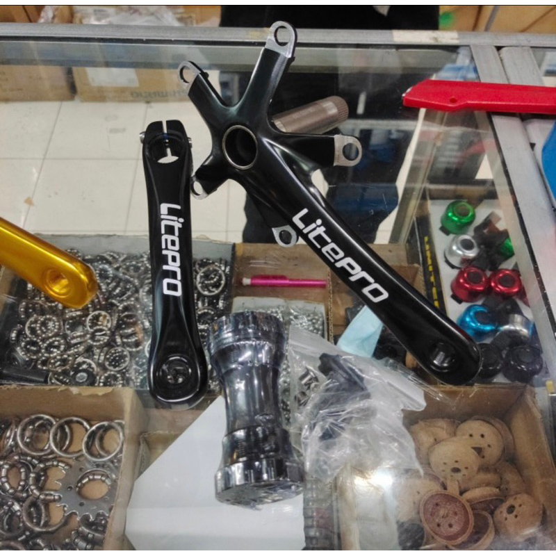 Arm Crank Chain Ring Litepro Hollo 2 Litepro Include BB complet