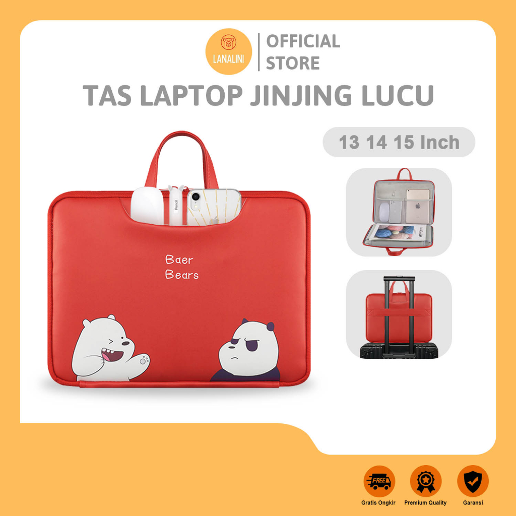 Tas Laptop Sleeve Acer Chromebook 13 14 15 Inch Tahan Guncangan Kompartemen Besar Universal Size