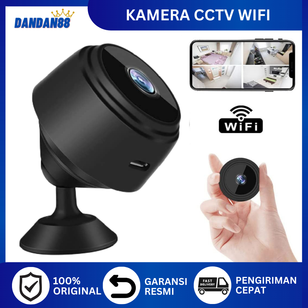 Kamera Mini Cctv Wifi Camera Mini Tersembunyi Pengintai Keamanan Tanpa Kabel Bisa Sambung Ke Hp Wira