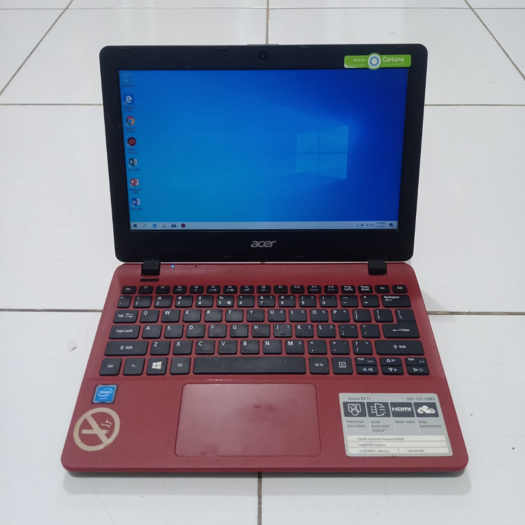 Laptop Acer ES1-131 Celeron-N3050 Ram 4/500Gb BERGARANSI BISA CICILAN