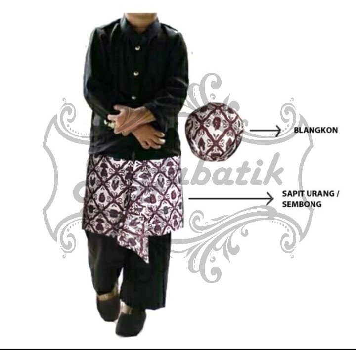 Setelan Beskap Anak Sunda Basofi Blangkon dan Sembong