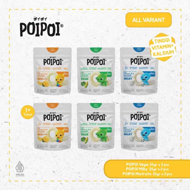 

POIPOI SNACK ANAK BERVITAMIN NO MSG 25GR