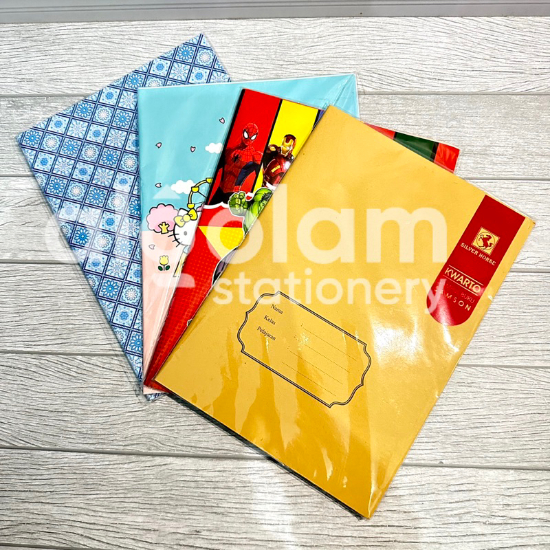 

SATU PACK ( 20 LEMBAR 21CM x 16CM) Sampul Kertas Buku Tulis Kwarto Samson Coklat Sampul Buku Qwarto