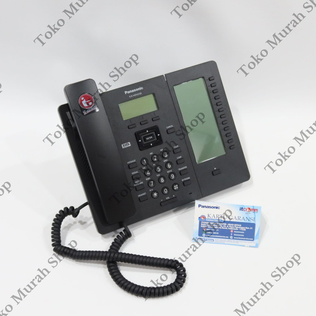 Telpon IP Panasonic KX-HDV230X IP Phone Panasonic KX-HDV230 Hitam