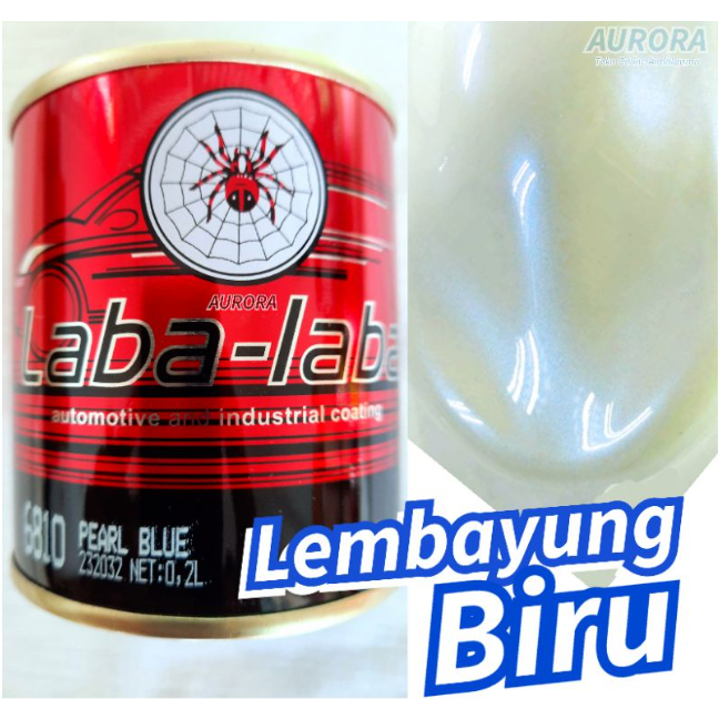 Cat Lembayung Biru LABA LABA Pearl Blue Mutiara Spider Labalaba Mutiara Lembayung Xiralix Biru Lemba