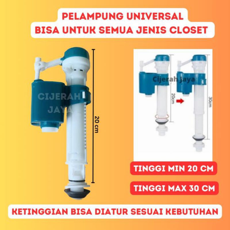 PELAMPUNG CLOSET DUDUK UNIVERSAL / PELAMPUNG MONOBLOK MODEL TOTO CLOSET DUDUK TOILET KLOSET ONE PIEC