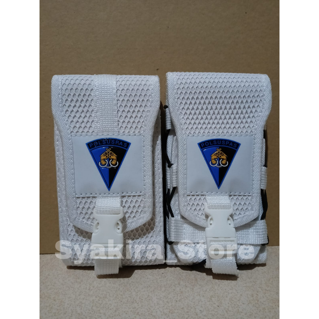 SARUNG HP POLSUSPAS PUTIH DOUBLE SLOT DAN SINGLE SLOT/SARUNG HP PINGGANG/SARUNG HP TACTICAL/TAS HP P