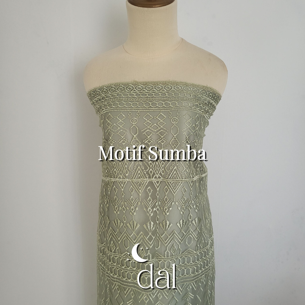 Paket Kain Bridesmaid Seragam Premium Lamaran Keluarga Lengkap Satin Kebaya Brokat Warna Sage Green