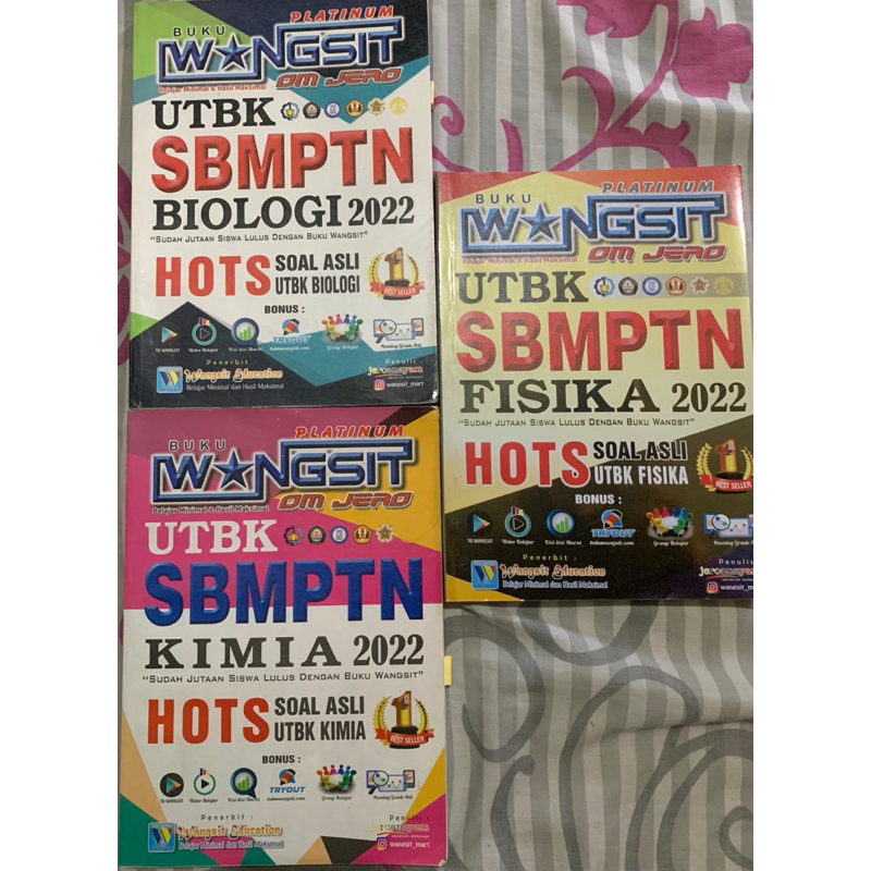 PRELOVED BUKU SNBT UTBK SBMPTN WANGSIT PRIMAGAMA THE KING SAINTEK FISIKA KIMIA BIOLOGI