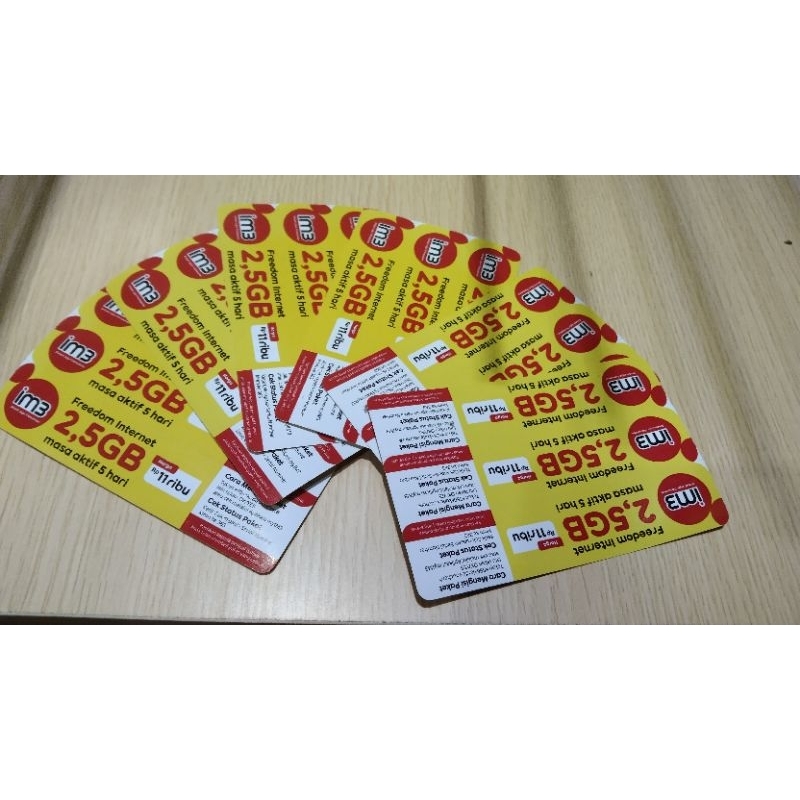 VOUCHER IM3 2,5 GB 5 HARI