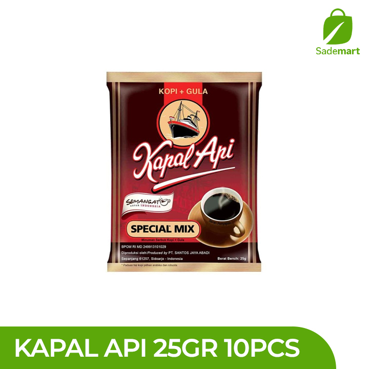 

KOPI KAPAL API SPECIAL MIX KEMASAN 25gr (ISI 10)