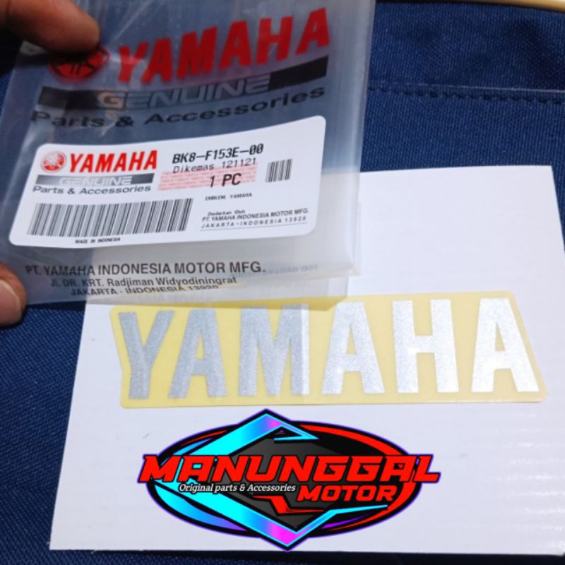 Emblem Logo Stiker Sticker Tulisan Yamaha Sayap Freego, Vixion R 155 (1pcs) BK8-F153E-00 Original YG