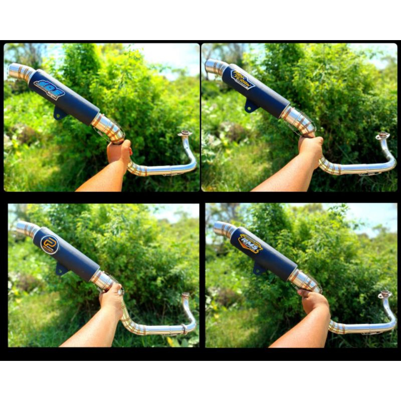 knalpot RMS FANTERA DOS PEKAJAMAN samlong hitam pnp scopy beat