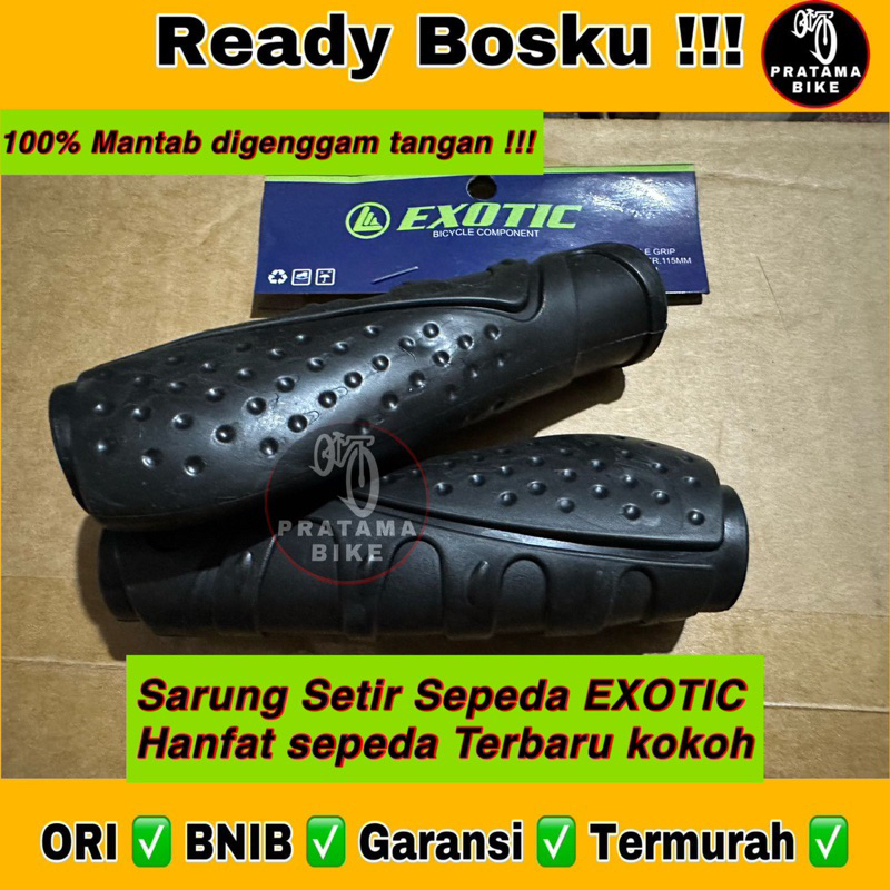 Handgrip Hanfat Sarung Stir Setir Exotic Golok Hitam Sepeda MTB Gunung Federal EXOTIC 531 Murah