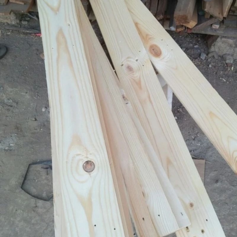 papan kayu jati belanda sudah serut 2x10x200