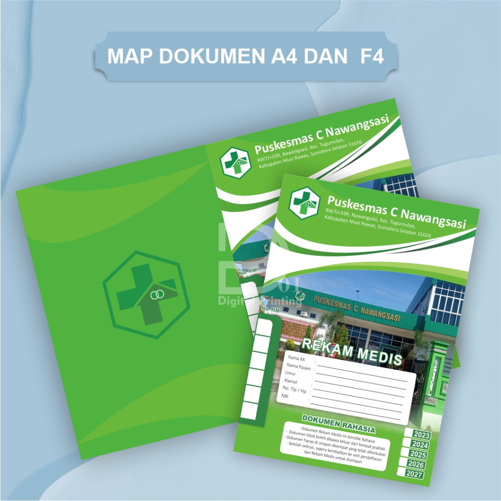 Custom MAP Dokumen Rahasia, MAP Rekam Medis Pasien, MAP Proporsal
