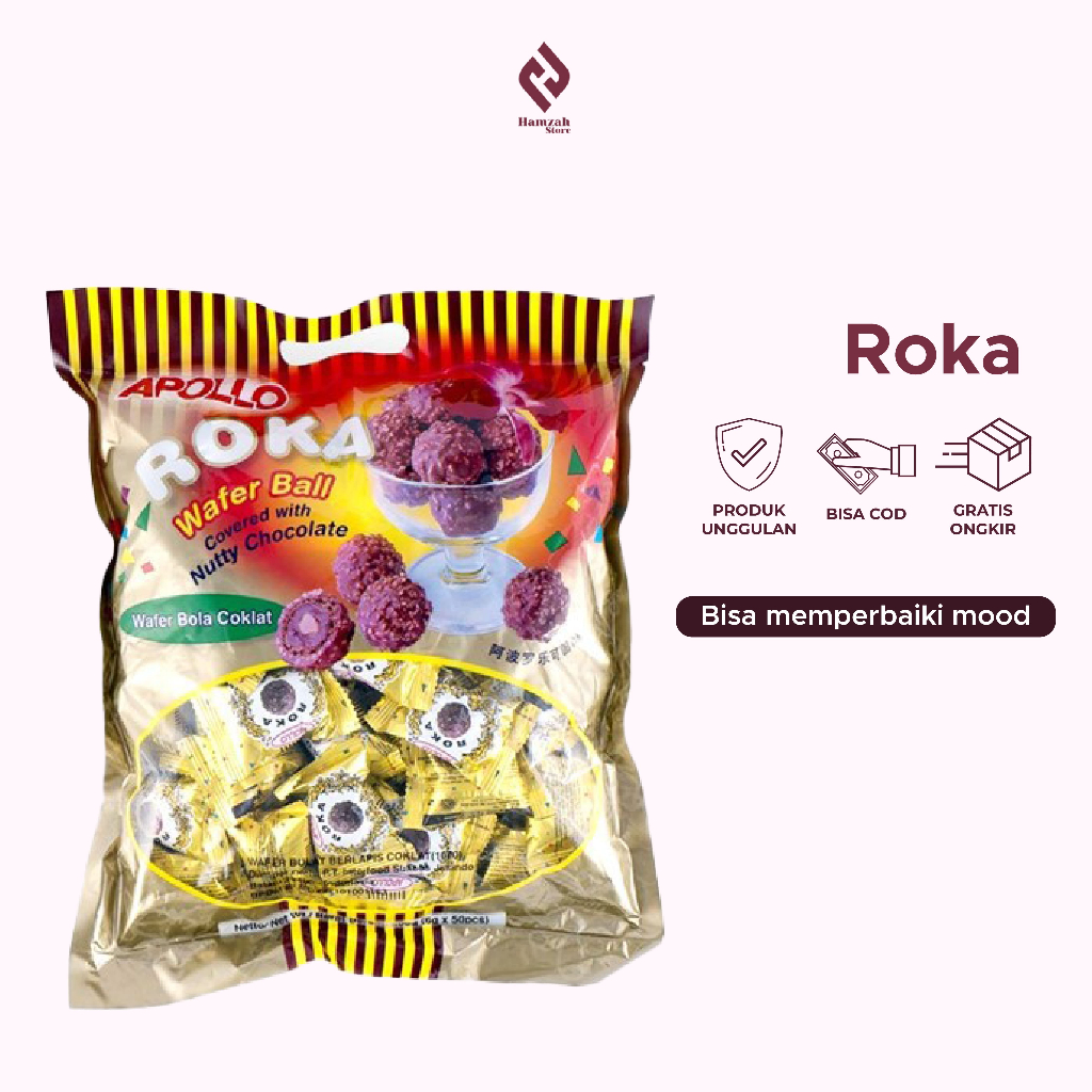 

Coklat Roka Apollo Wafer Ball Choco Pack Original