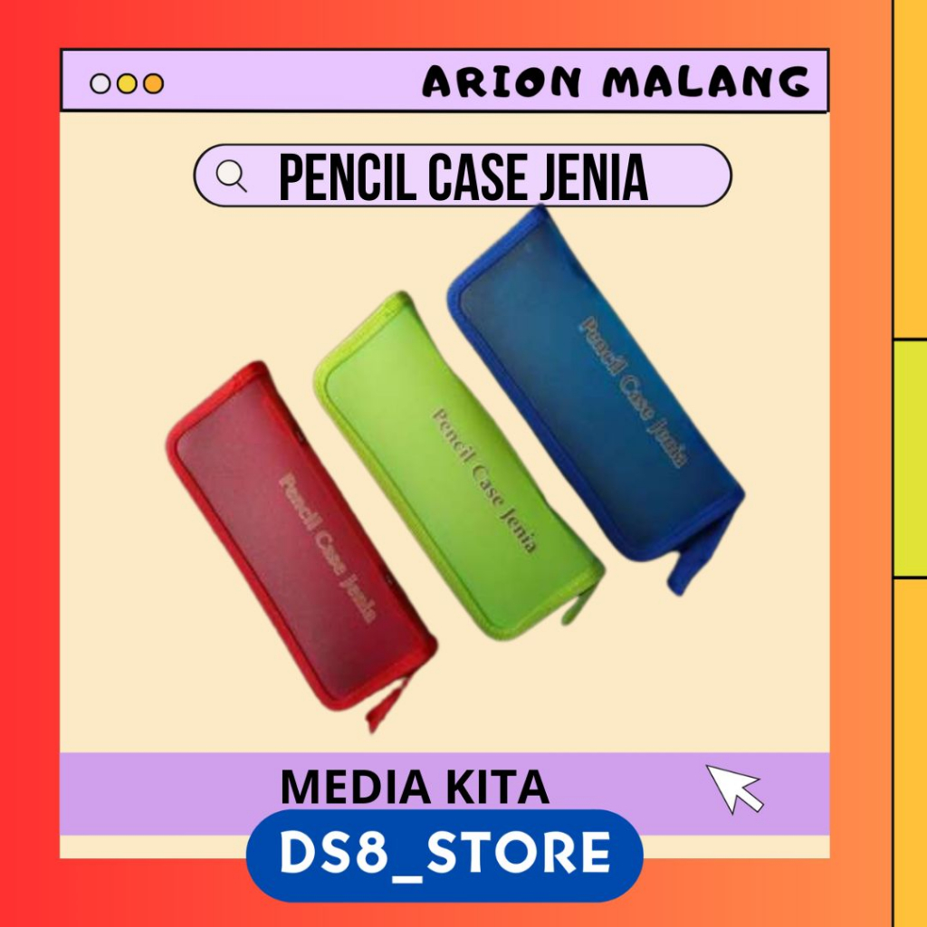 

Tempat Pensil Resleting Merk Jenia