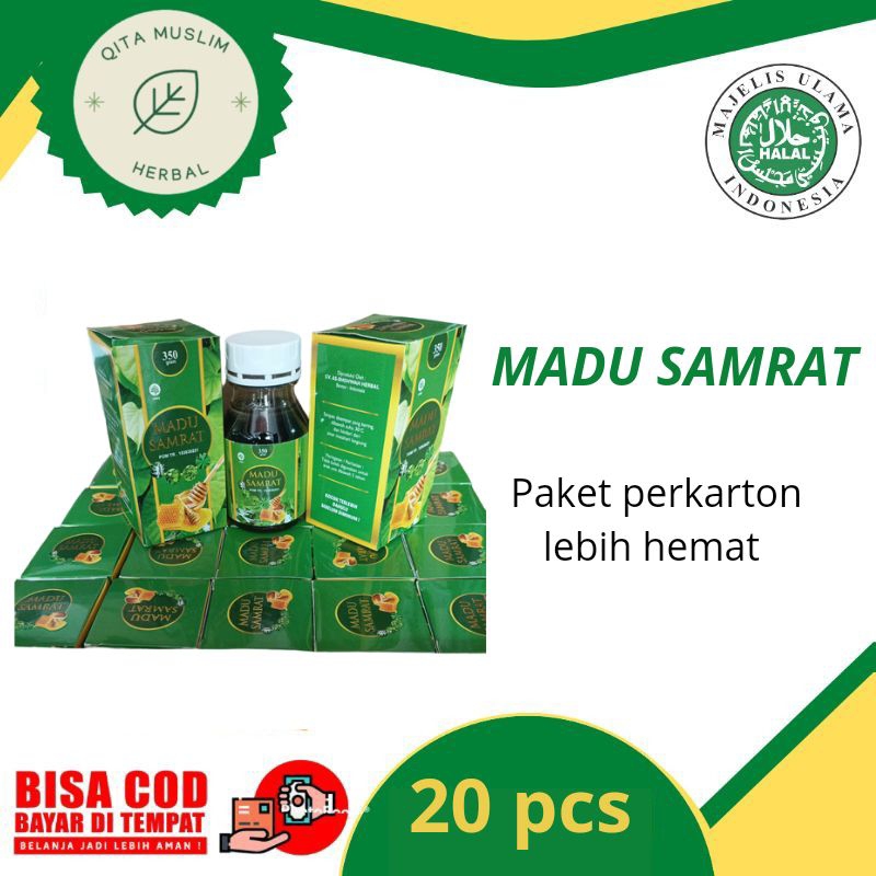 

Madu Samrat 350 gram Paket Hemat isi 20 pcs