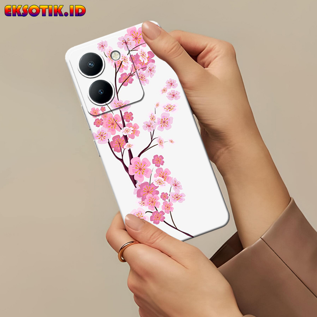 Case VIVO Y36 - Eksotik.id - Casing VIVO Y36 - Fashion Case - BUNGA - Skin Handphone - Silikon VIVO 