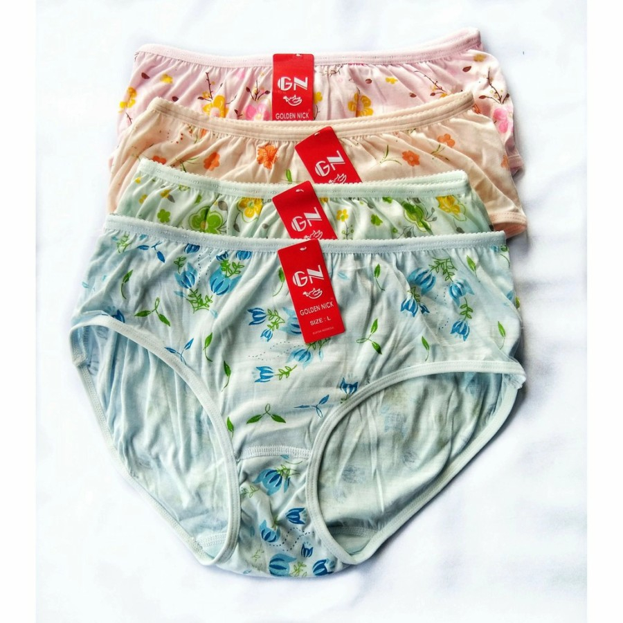 Cd Golden Nick Wanita Motif Bunga 937s | Celana Dalam Motif Sablon Golden Nick