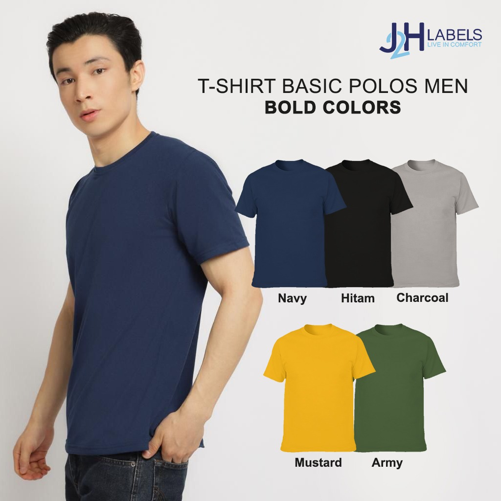 JK LABELS - Tshirt Basic Polos - Men (Bold Colors)