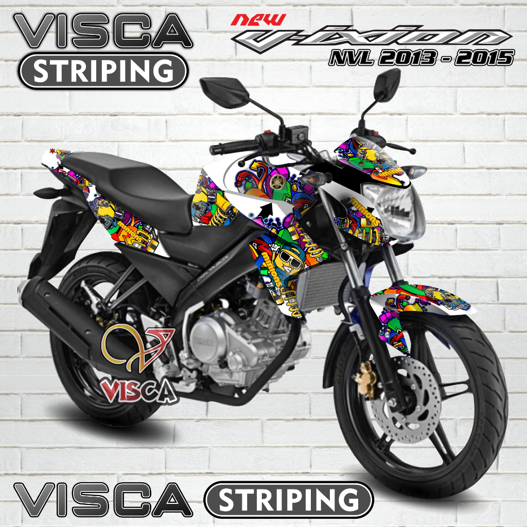 Decal Vixion NVL - Stiker Vixion NVL - Dekal Vixion NVL Full Body - Striping Vixion NVL Variasi - De
