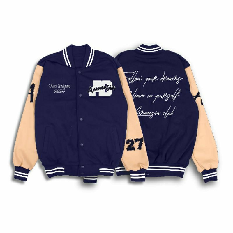 AMNEESIA • VARSITY Original High Quality Premium Distro Bandung Pria & Wanita