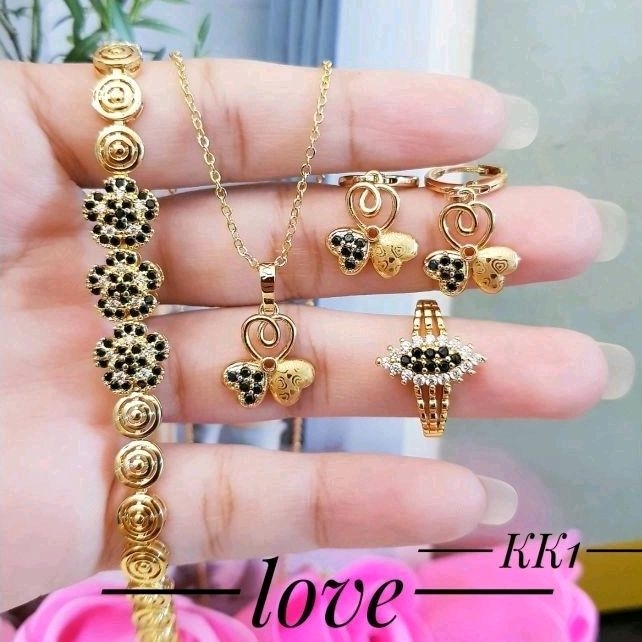 Set perhiasan Xuping lapis emas 3848