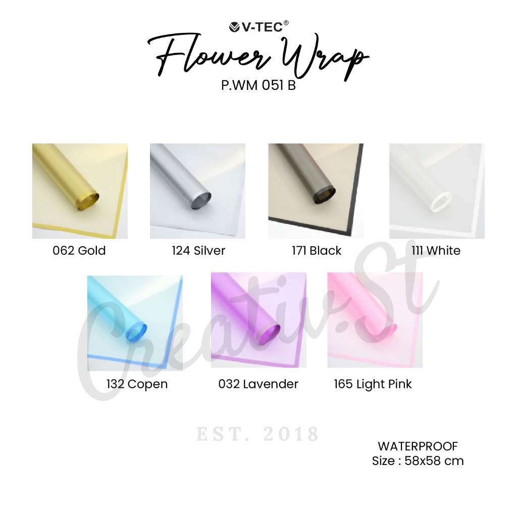 

[1 Lembar] Kertas Bunga Flower Wrap Wrapping Paper Cellophane Bouquet P.Wm