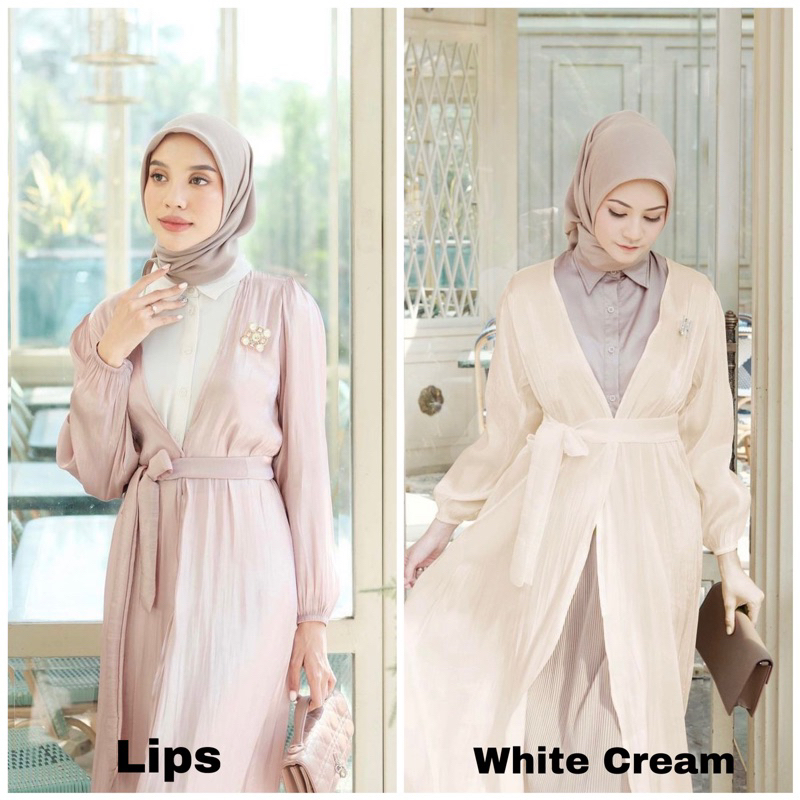 Shimmer Dress Outer VANILLA HIJAB