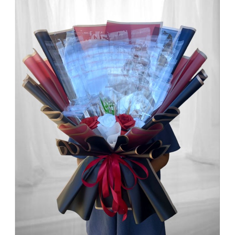 BOUQUET MONEY JUMBO 30 - 50 LEMBAR - KERANGKA HAND BUKET  ISI SENDIRI HADIAH UNTUK YANG TERSAYANG