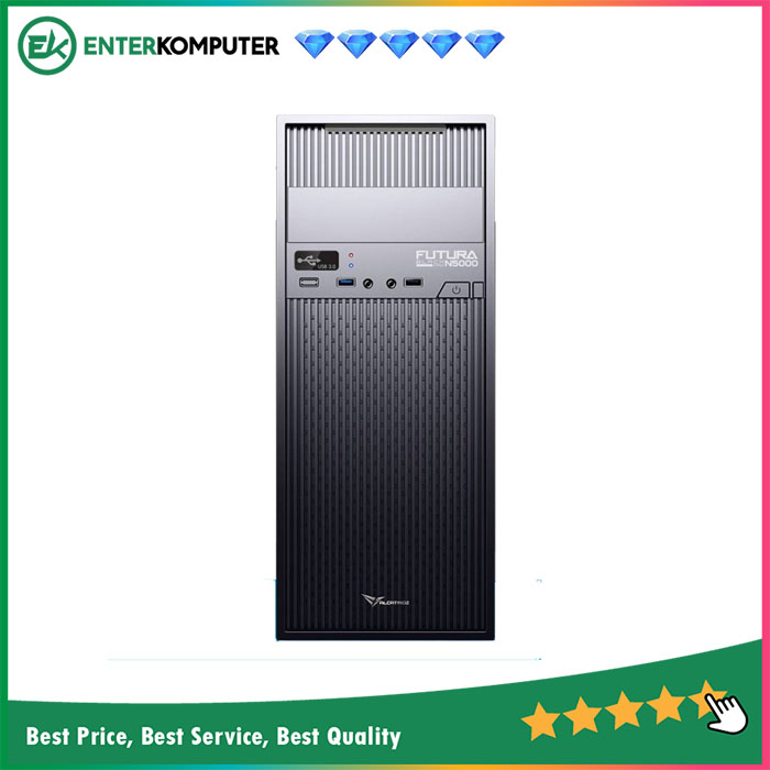 Powerlogic Futura Black N5000 Pro - 450W - Casing PC