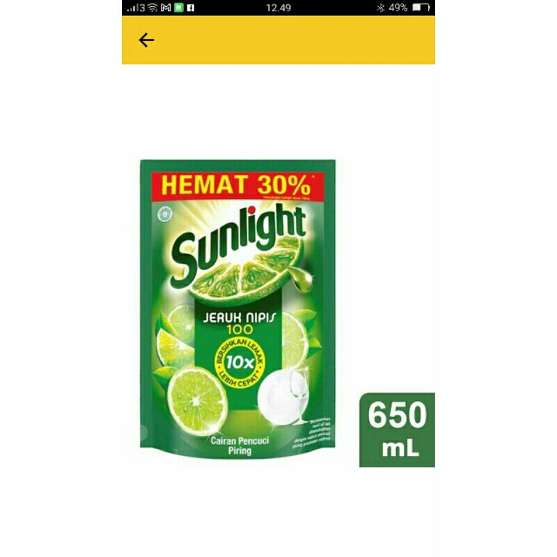 SUNLIGHT 650ML