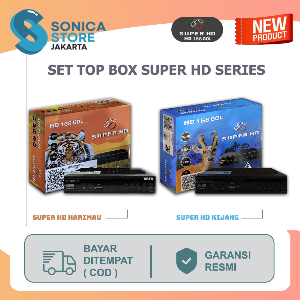 [ GRATIS ONGKIR ] + [FREE HDMI] Set Top Box DVB-T2 Super HD 168 By Optus Terbaru/ ALAT TV DIGITAL SE