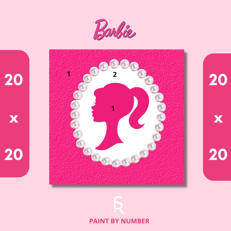 

PAINT BY NUMBER BARBIE DIY PAINTING KIT ALAT LUKIS