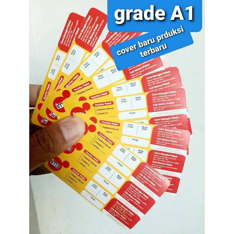 voucher kosong indosat ooredoo bahan kuota