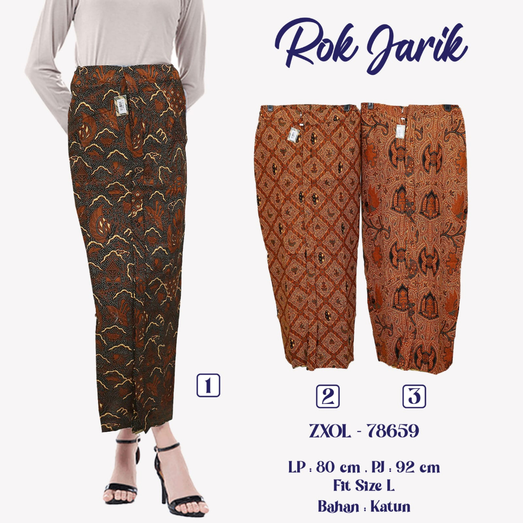 ROK BATIK WANITA ROK BATIK PANJANG ROK WIRU MURAH BAHAN KATUN ROK JARIK RIA BATIK SOLO