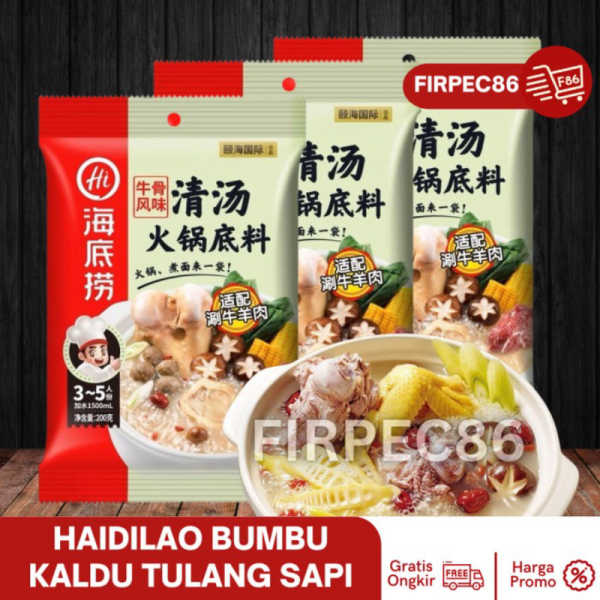 

Dijual HALAL Haidilao Beef Bone Broth Hotpot Shabu Soup Kaldu Tulang Sapi Murah