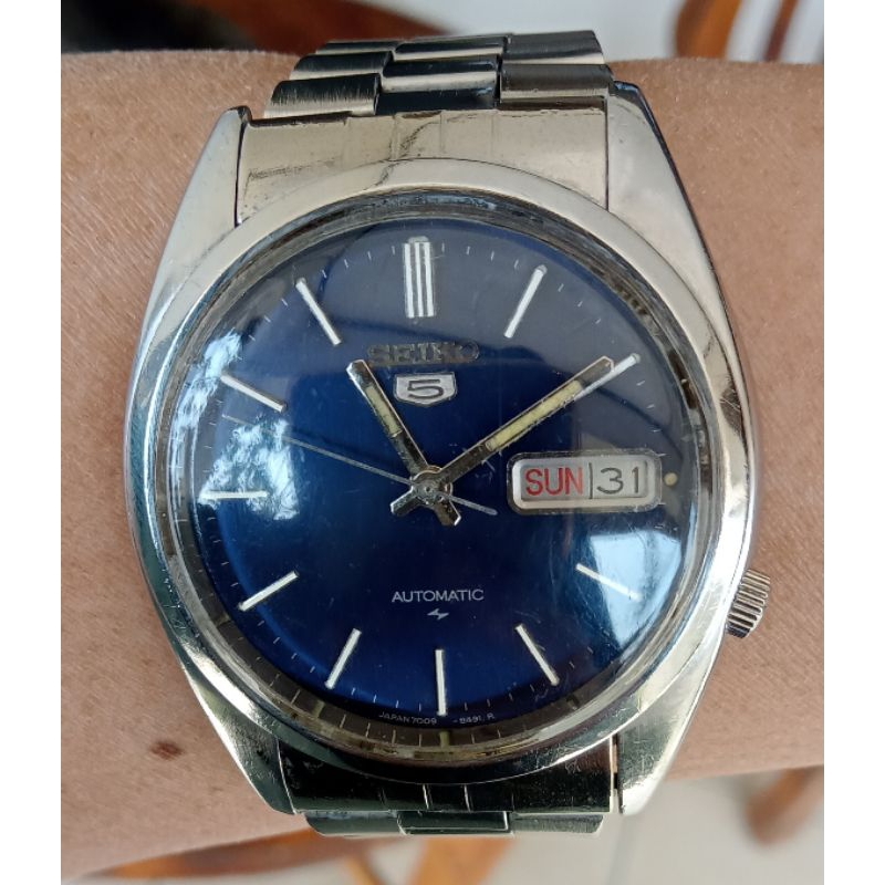 Vintage Seiko5 Automatic cal 7009-3040 Blue Dial